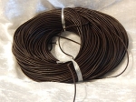 2mm Dark Brown Round Leather Thonging